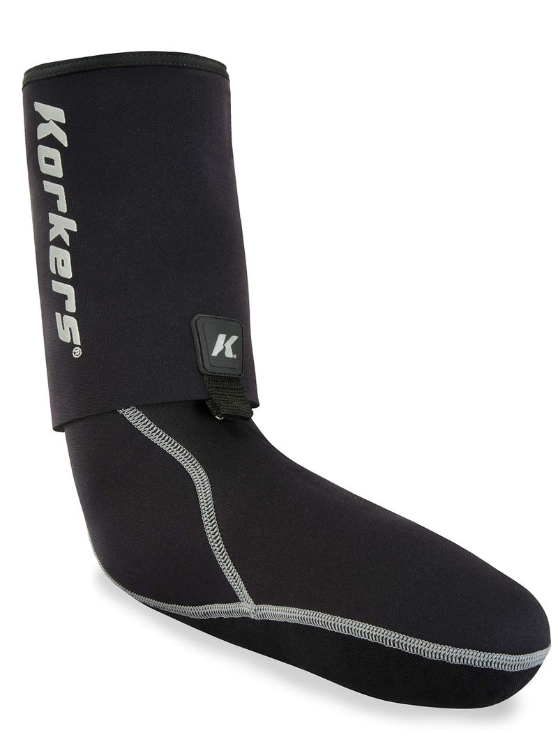 KORKERS I-Drain Neoprene Guard Sock, 3.5mm, Black, X-Large - Image 1
